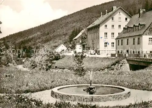 AK / Ansichtskarte  Wildenthal_Eibenstock Konsum Hotel Am Auerberg Brunnen Wildenthal_Eibenstock