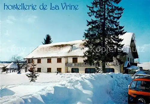 AK / Ansichtskarte La_Vrine_Goux les Usiers_25_Doubs Hostellerie Ferme Hotel en hiver 