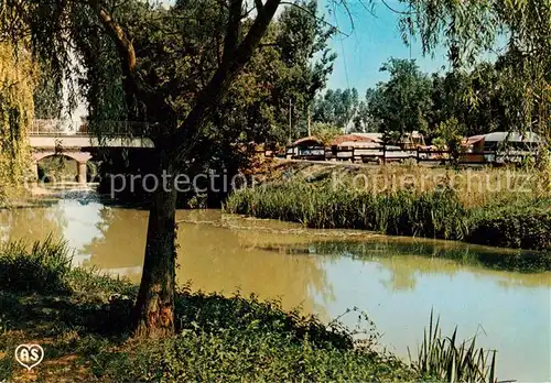 AK / Ansichtskarte Fleurance_32_Gers Les berges du Gers Camping Municipal 
