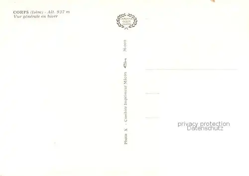 AK / Ansichtskarte Corps_38_Isere Vue generale en hiver 