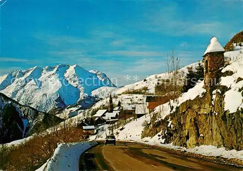 AK / Ansichtskarte Alpe_d_Huez_Isere L Oratoire Saint Claude Village d Huez et le Taillefer Alpes Alpe_d_Huez_Isere