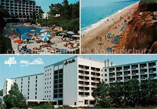 AK / Ansichtskarte Albufeira_PT Hotel alfa mar Strand Kueste 