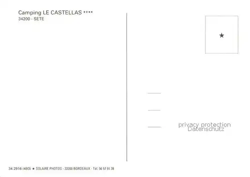 AK / Ansichtskarte Sete_Cette_34 Camping Le Castellas vue aerienne 