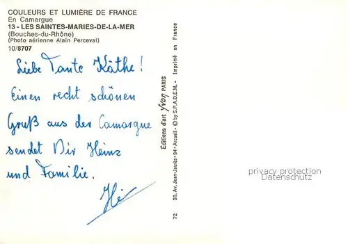 AK / Ansichtskarte Les_Saintes Maries de la Mer Vue aerienne Les
