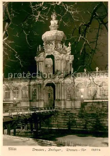 AK / Ansichtskarte  Foto_Hahn_Nr. Nr.13504 Dresden Zwinger Kronen Tor Foto_Hahn_Nr.