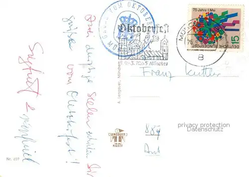 AK / Ansichtskarte  Muenchen Oktoberfest Hofbraeuhaus Muenchen