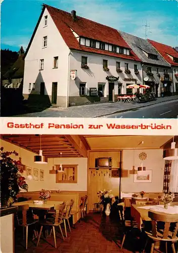 AK / Ansichtskarte  Velden__Woerthersee_AT Gasthof Pension zur Wasserbrueckn Gaststube 