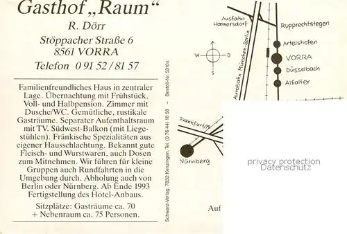 AK / Ansichtskarte  Vorra_Pegnitz Gasthof Raum Gaststube Vorra Pegnitz