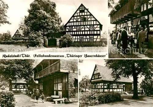 AK / Ansichtskarte 73835485 Rudolstadt Volkskundemuseum Thueringer Bauernhaeuser Rudolstadt