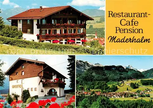 AK / Ansichtskarte 73835500 Maderhalm Hotel Restaurant Cafe Maderhalm Panorama Maderhalm