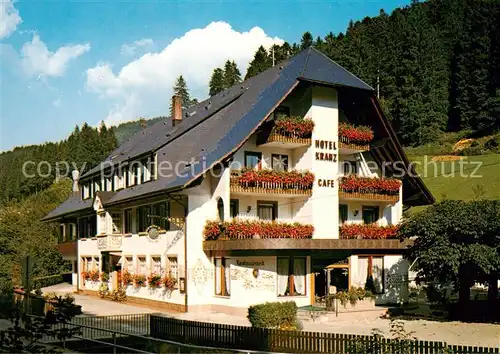 AK / Ansichtskarte 73835503 Bad_Rippoldsau_Schwarzwald Hotel Kranz Cafe Bad_Rippoldsau