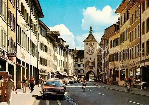 AK / Ansichtskarte  Liestal_BL Rathausstrasse mit Obertor 