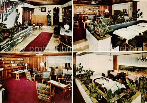 AK / Ansichtskarte  Ohlenbach_Schmallenberg Hotel Pension Cafe Waldhaus Ohlenbach Gastraeume 