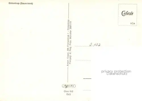 AK / Ansichtskarte  Ostentrop Fliegeraufnahme Ostentrop