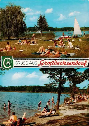 AK / Ansichtskarte  Grossdechsendorf_Erlangen Liegewiese Strandpartien Badesee 