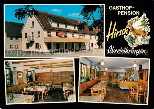 AK / Ansichtskarte 73835649 Oberboehringen Gasthof Pension Hirsch Gaststube Theke Oberboehringen