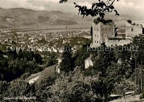 AK / Ansichtskarte  Oberkirch_Baden Panorama Burgruine Oberkirch_Baden