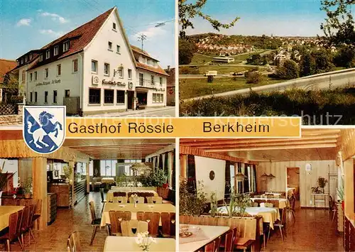 AK / Ansichtskarte  Berkheim_Esslingen Gasthaus Roessle Panorama Gastraeume Berkheim Esslingen