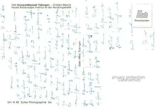 AK / Ansichtskarte  Tuebingen Stadtteil Wanne Neues Botanisches Institut an der Nordringstrasse Tuebingen
