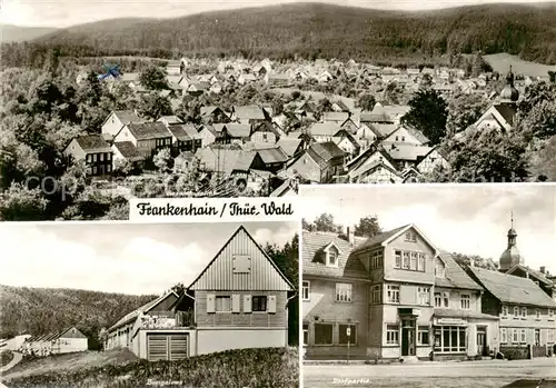 AK / Ansichtskarte Frankenhain_Thueringen Panorama Bungalows Dorfpartie Frankenhain Thueringen