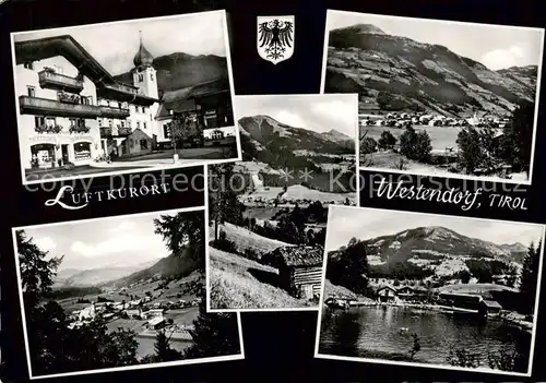 AK / Ansichtskarte Westendorf_Tirol Kirche Teilansichten Panorama Westendorf_Tirol