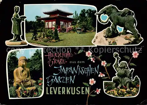 AK / Ansichtskarte Leverkusen Japanischer Garten Details Leverkusen