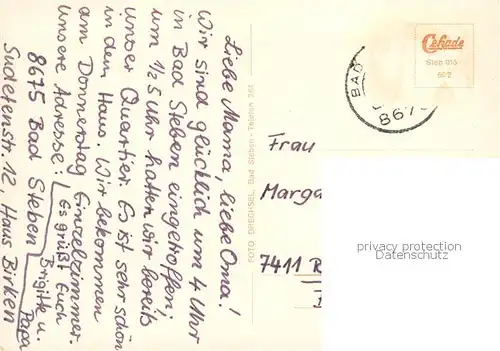 AK / Ansichtskarte Bad_Steben Fliegeraufnahme LVA Sanatorium Frankenwald St Hedwig Elly Heuss Knapp Muettergenesungsheim Bad_Steben