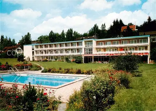 AK / Ansichtskarte ueberlingen_Bodensee Sanatorium Irmgard Schwimmbad ueberlingen Bodensee