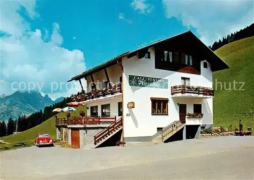AK / Ansichtskarte Nessleg_Schroecken_Vorarlberg Cafe Pension Alpenblick Nessleg_Schroecken
