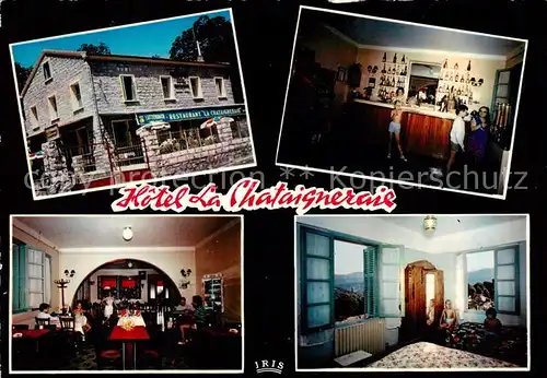 AK / Ansichtskarte Evisa Hotel La Chataigneraie Bar Gastraum Zimmer Evisa