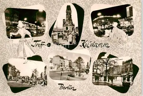 AK / Ansichtskarte Berlin Kudamm Gedaechtniskirche Teilansichten Berlin