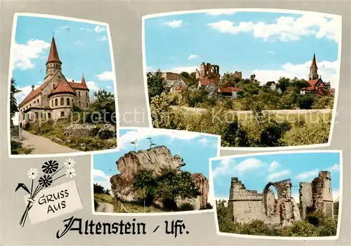 AK / Ansichtskarte Altenstein_Hassberge Schloss Panorama Felsen Ruine Altenstein_Hassberge