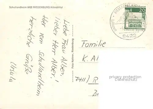 AK / Ansichtskarte Riedenburg_Altmuehltal Schullandheim Details Riedenburg Altmuehltal