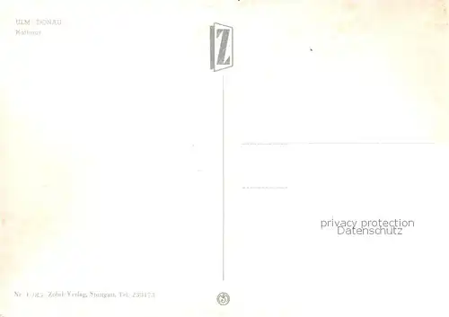 AK / Ansichtskarte Ulm__Donau Rathaus Marktplatz 