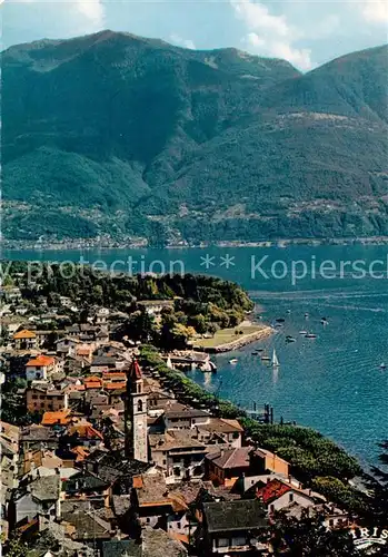 AK / Ansichtskarte Ascona_Lago_Maggiore_TI Il Porto visto della collina 