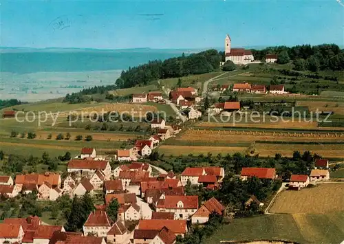 AK / Ansichtskarte Esslingen__Neckar Wallfahrtskirche auf dem Bussen Fliegeraufnahme 