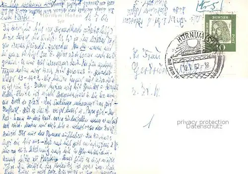 AK / Ansichtskarte Hoernum_Sylt Hafen Fliegeraufnahme Hoernum Sylt