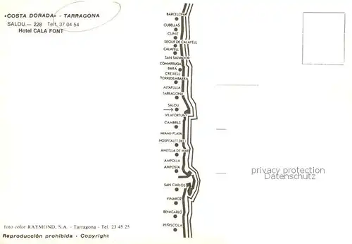 AK / Ansichtskarte Salou_Tarragona_Costa_Dorada_ES Hotel Cala Font 