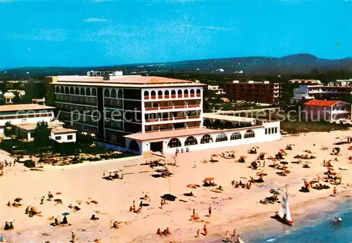 AK / Ansichtskarte Comarruga_Vendrell_Costa_Dorada_ES Gran Hotel Europe Fliegeraufnahme 