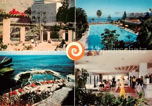 AK / Ansichtskarte Puerto de la Cruz_Tenerife_ES Hotel Semiramis Rezeption Foyer Schwimmbad 