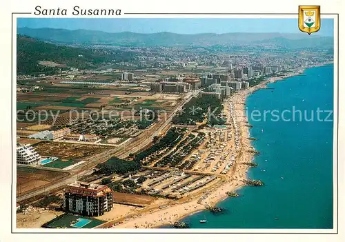 AK / Ansichtskarte Santa_Susanna_Cataluna_ES Fliegeraufnahme 