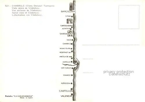 AK / Ansichtskarte Cambrils_Costa_Dorada_ES Fliegeraufnahme 