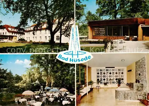 AK / Ansichtskarte Bad_Huesede Kurhaus Trinkbrunnen Terrasse Park Bad_Huesede