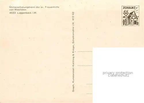 AK / Ansichtskarte Laggenbeck Muettererholungsheim der Ev Frauenhilfe von Westfalen Laggenbeck