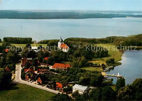 AK / Ansichtskarte Bosau am Grossen Ploener See Fliegeraufnahme Bosau