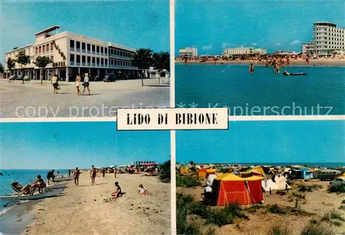 AK / Ansichtskarte Lido_di_Bibione_IT Teilansichten Strand Campingplatz 
