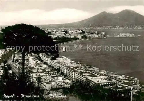 AK / Ansichtskarte Napoli_Neapel_IT Panorama da Villanova 