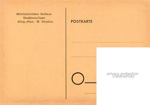 AK / Ansichtskarte Neudenau Mittelalterliches Rathaus Neudenau