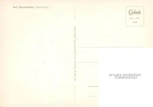 AK / Ansichtskarte Bad_Mergentheim Marktplatz mit Brunnen Bad_Mergentheim