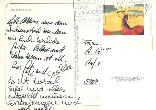 AK / Ansichtskarte Bad_Segeberg Fliegeraufnahme Bad_Segeberg